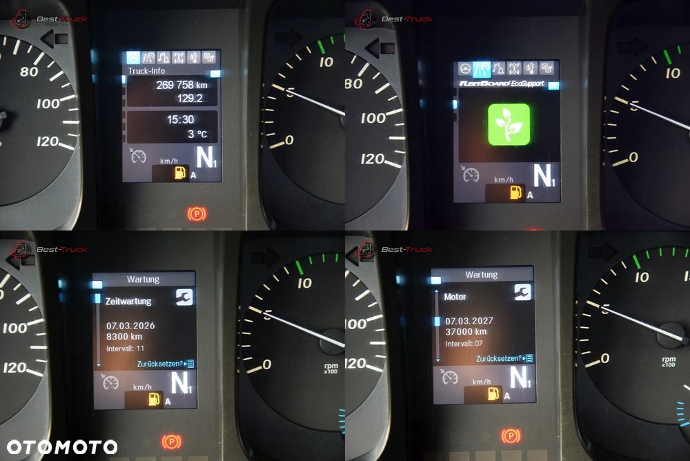 Mercedes-Benz AROCS 1840  / 4X2 / MEILLER KIPPER  4,8m  /  SILNIK  11 L  / DMC 44000 KG / PRZYCZEPA 27T / - 36