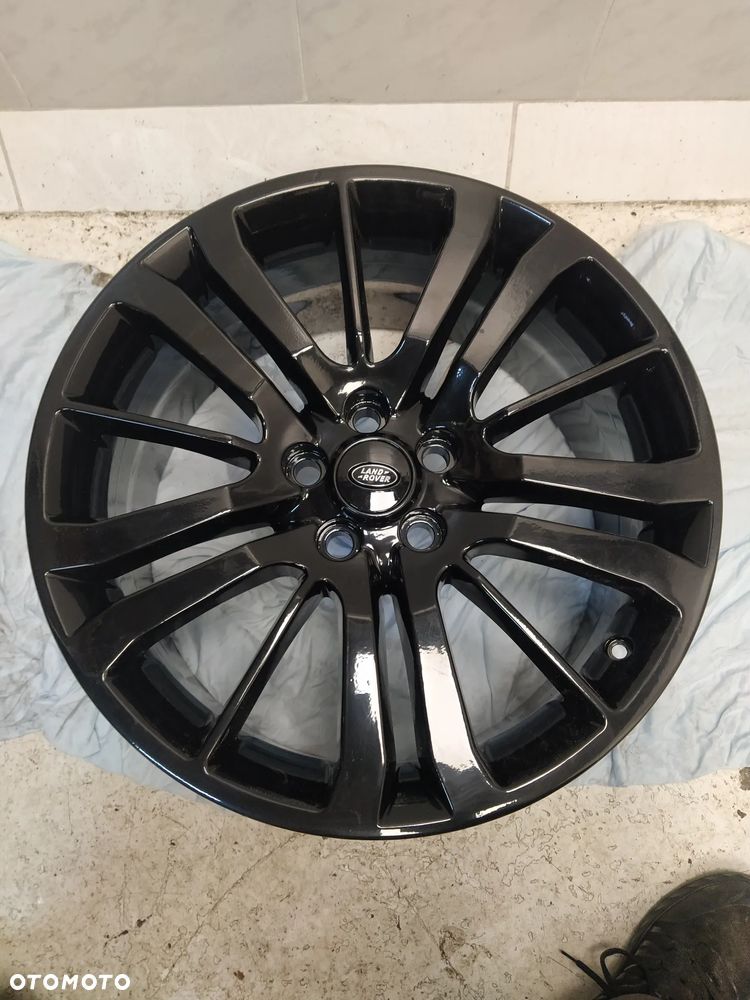 RANGE ROVER VOGUE L322 L405 SPORT L494 9,5X20 ORYGINALNE FELGI ALUMINIOWE R20 ET53 5x120 DEKIELKI LAND ROVER CZARNE ORYGINAŁ - 8