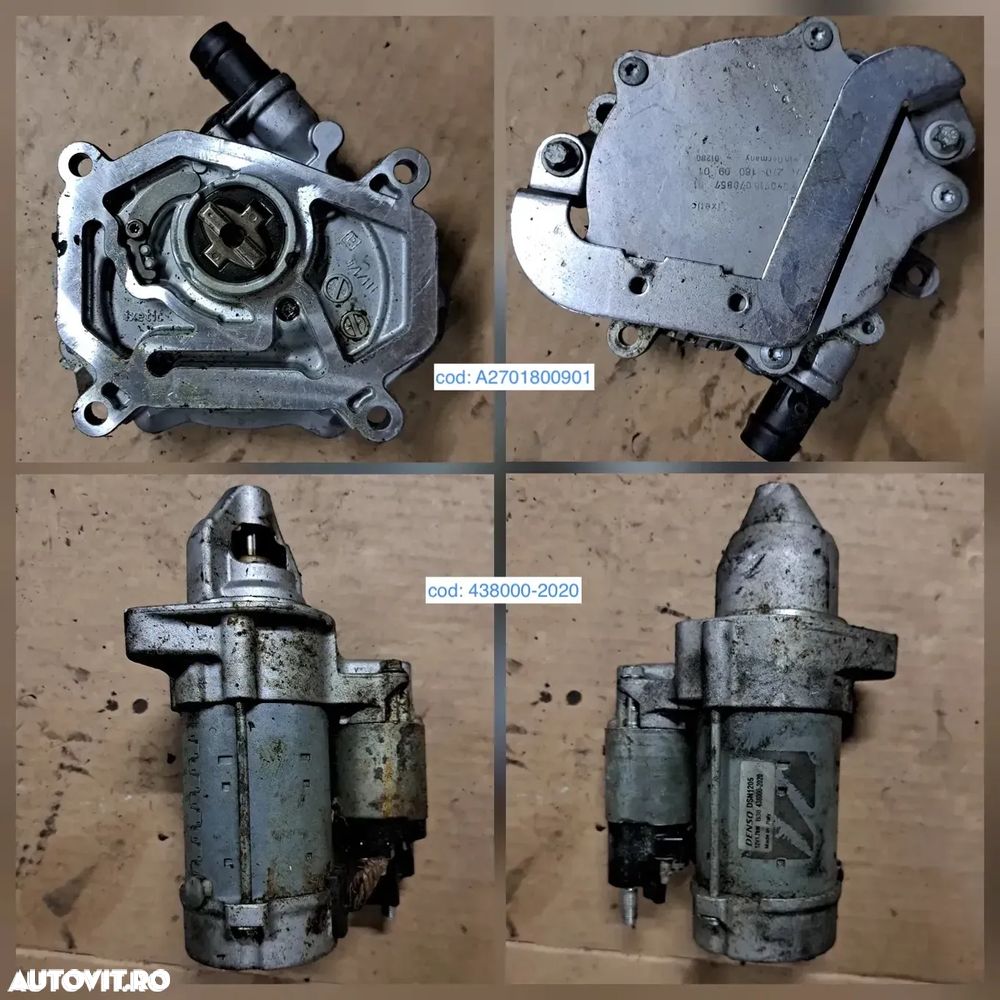 Anexe motor mercedes 274 benzina W212 pompa de apa galerie admisie alternator electromotor rampa injectoare pompa inalta presiune compresor instalatie electrica motor - 5