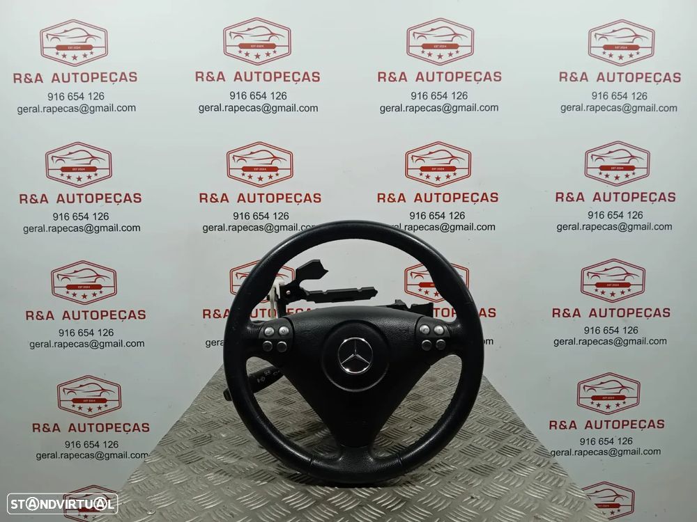 Volante com Airbag Mercedes SLK171 em Pele - 2