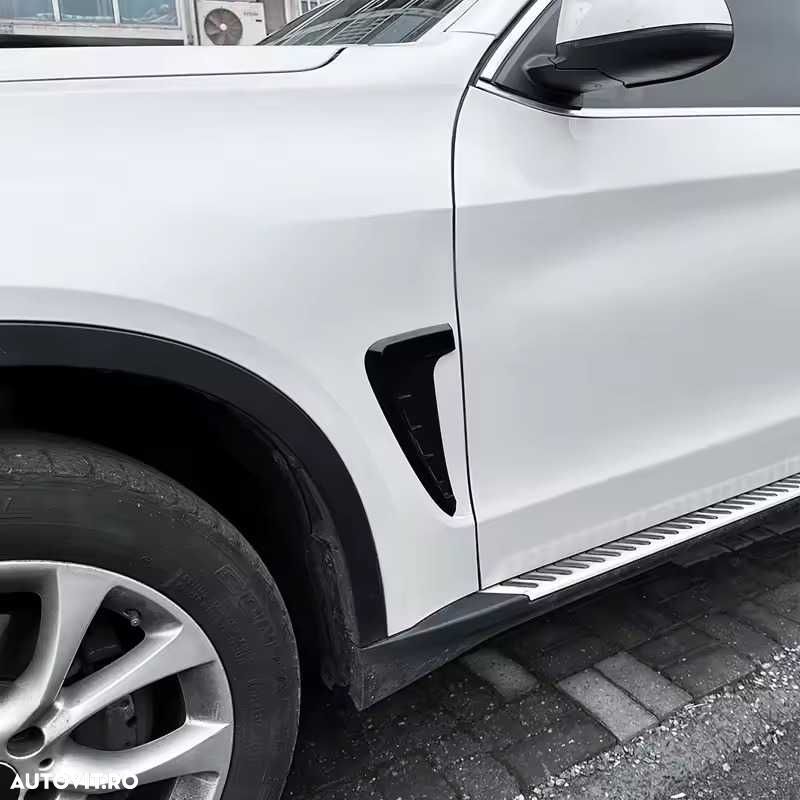 Set 2 Extensii Ornamente Aerisiri Aripi Aripa BMW X5 F15 Negru Lucios - 2