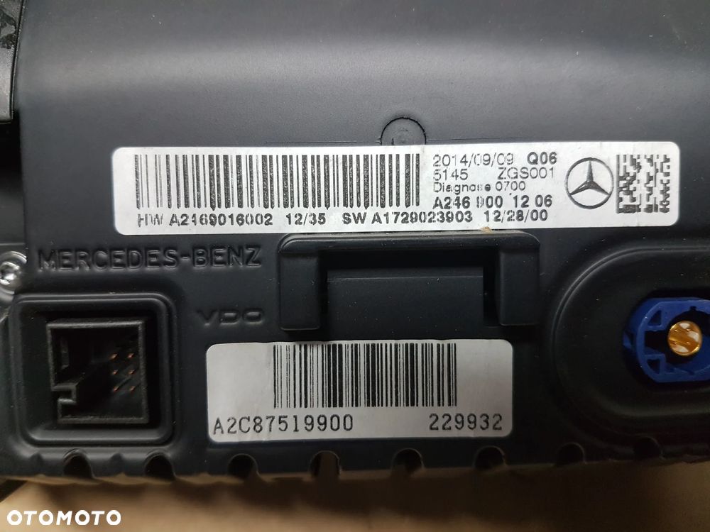 MERCEDES W176 A-KLASA W242 B-KLASA RADIO NAWIGACJA LEGAL - 8