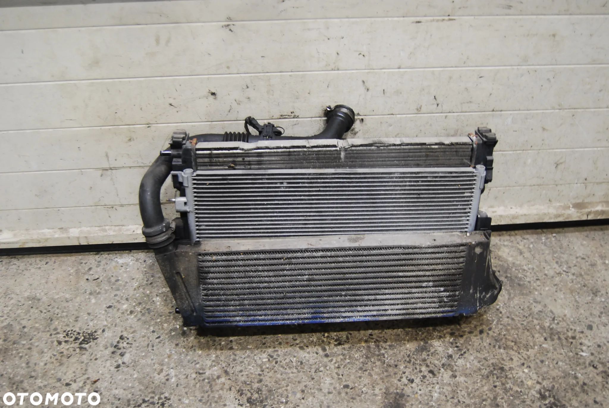 CHŁODNICE WODY KLIMATYZACJI INTERCOOLERA WENTYLATOR 8200115540 RENAULT MEGANE SCENIC II 1.9 DCI KOMPLET - 1