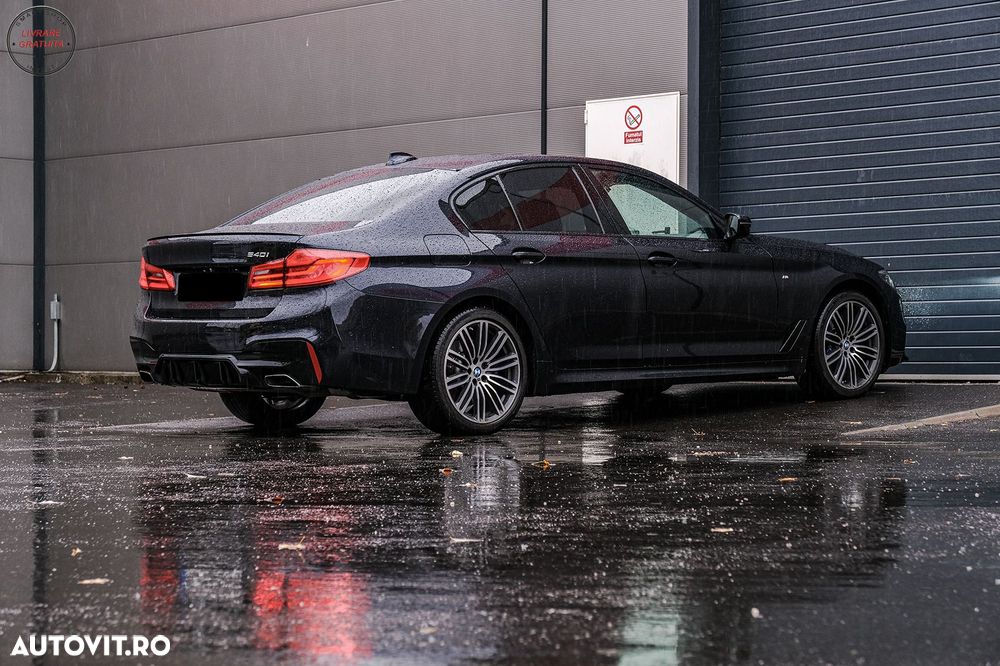 Difuzor Bara Spate BMW Seria 5 G30 G31 (2017+) M5 Design Negru Lucios- livrare gratuita - 17
