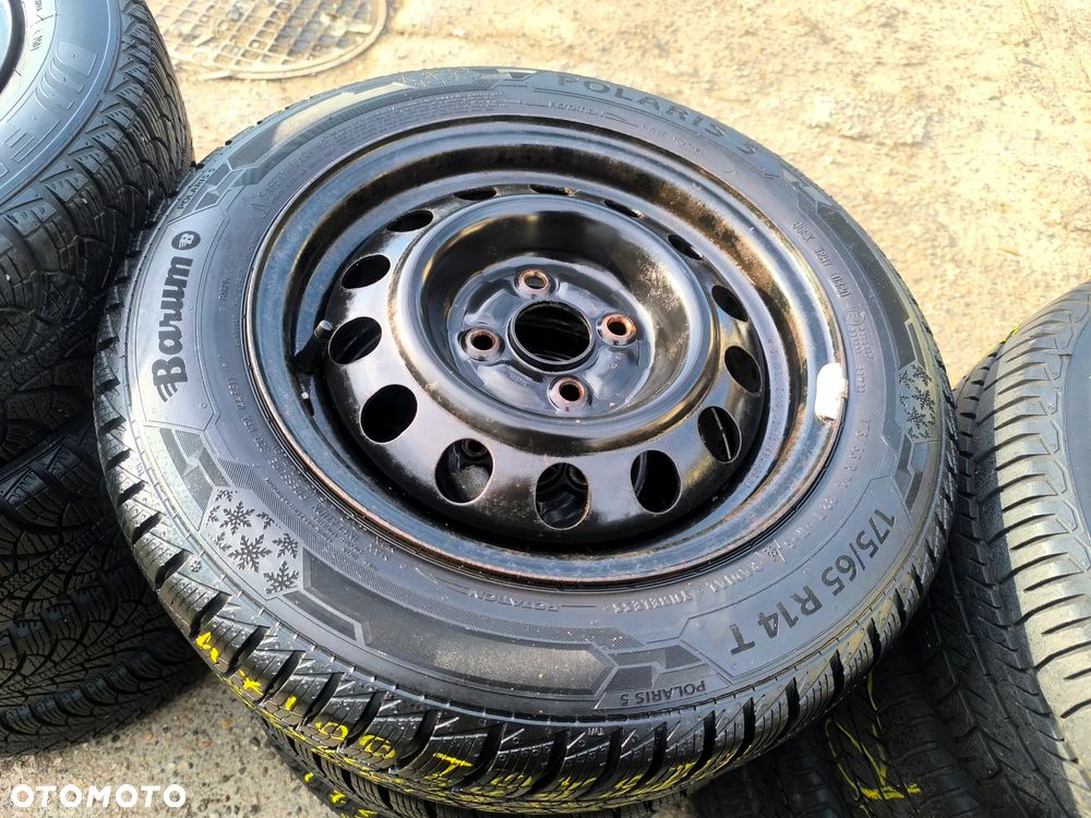 4x100 Felgi Stalowe Stal 14 Koła Zimowe Zima HYUNDAI I10 GETZ ACCENT KIA RIO PICANTO MAZDA 323 DEMIO 2 SUZUKI BALENO TOYOTA YARIS COROLLA Legnica ALU-RAD 175/65 7mm - 1