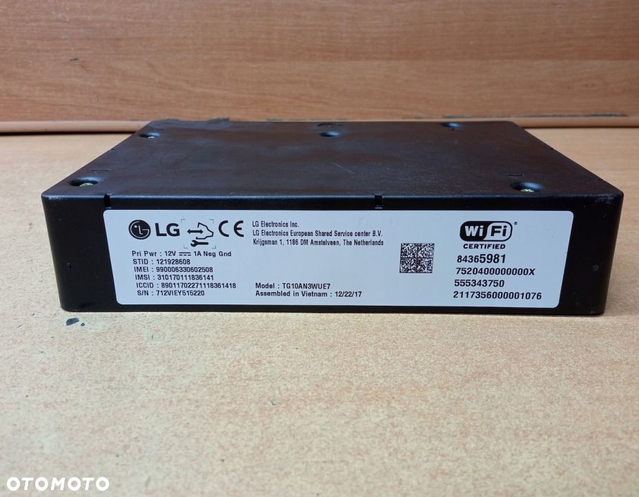 MODUŁ STEROWNIK WIFI OPEL INSIGNIA B 84365981 - 2