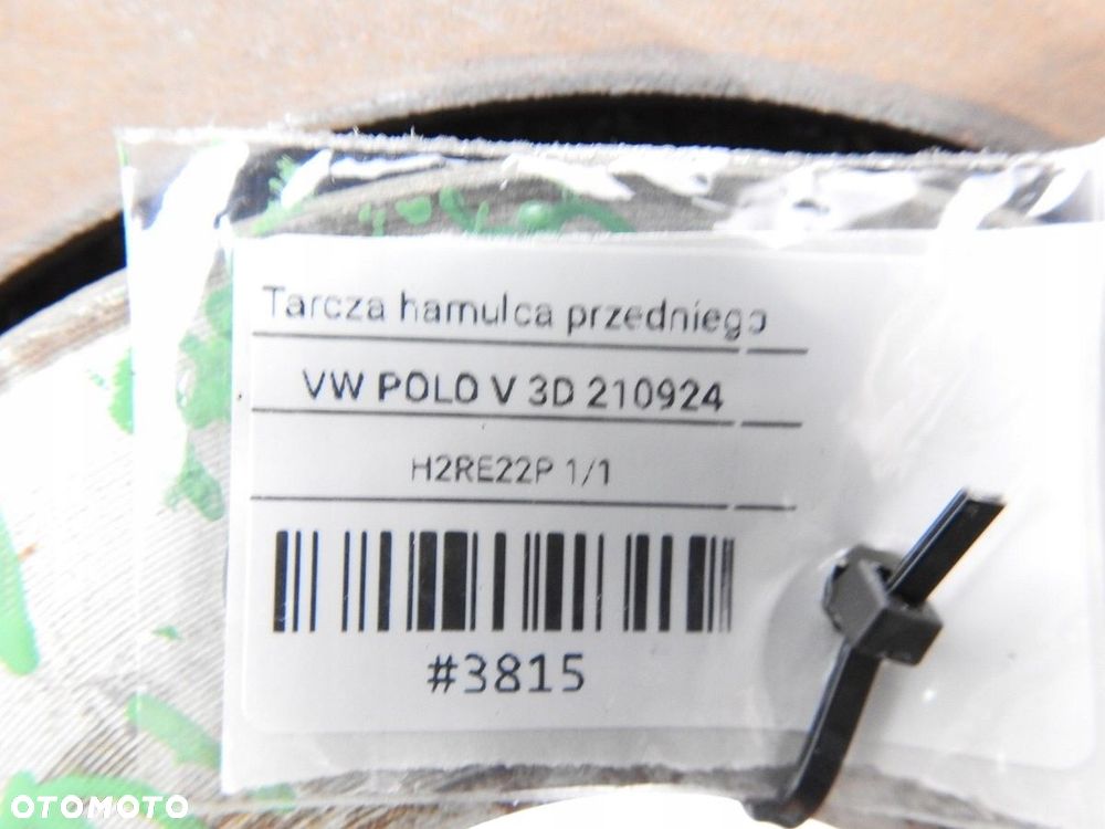 TARCZ TARCZE HAMULCOWE PRZÓD VW POLO V 6C 1.4 TDI - 9
