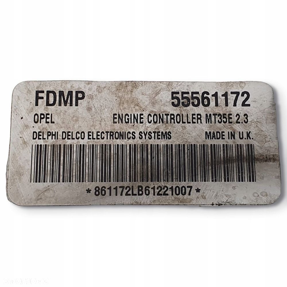 STEROWNIK SILNIKA Opel Meriva A 1.6 16V komputer 55561172 FDMP - 2