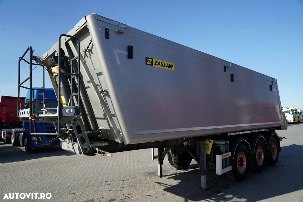 Zaslaw BASCUNĂ ALUMINIU / 35 m³ / 2x AXE RIDICATIVE / AXE SAF - 5