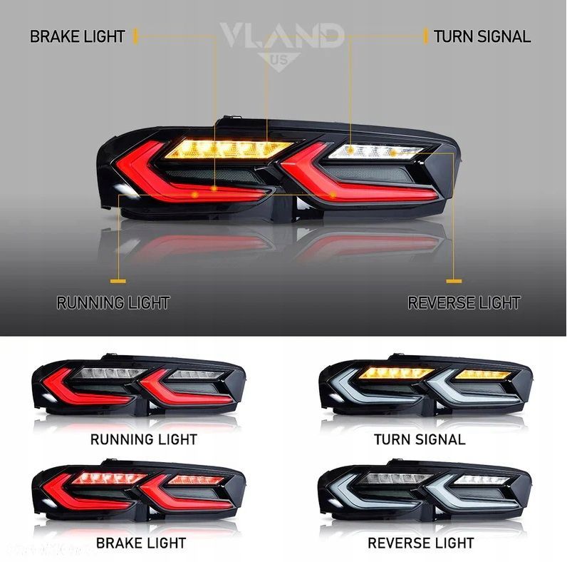 Lampy tyl kpl Full Led Vland Tuning Europa Chevrolet Camaro VI 6 Lift 19- - 5