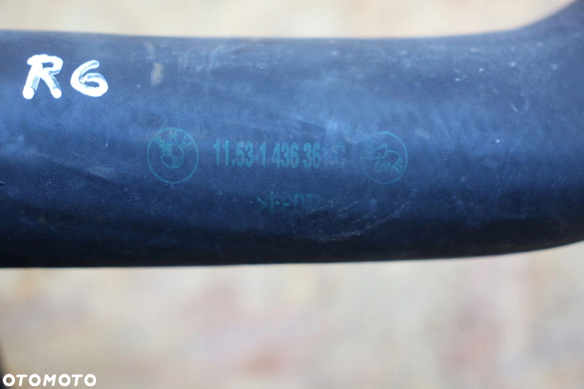 Przewód chłodnicy dolny BMW 3 e46 m52tu m54 1436361 - 4