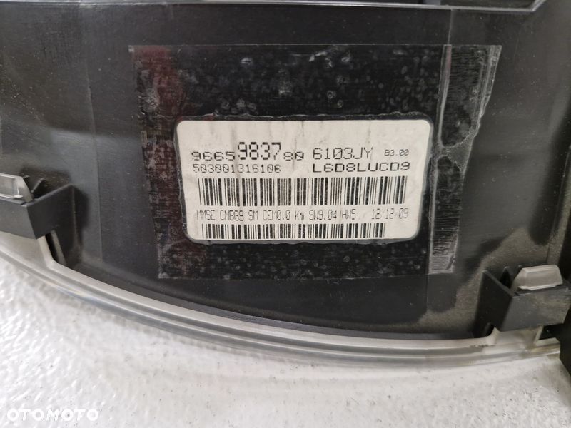 CITROEN BERLINGO PARTNER II III 1.6 HDI LICZNIK ZEGARY EUROPA 9665983780 - 9