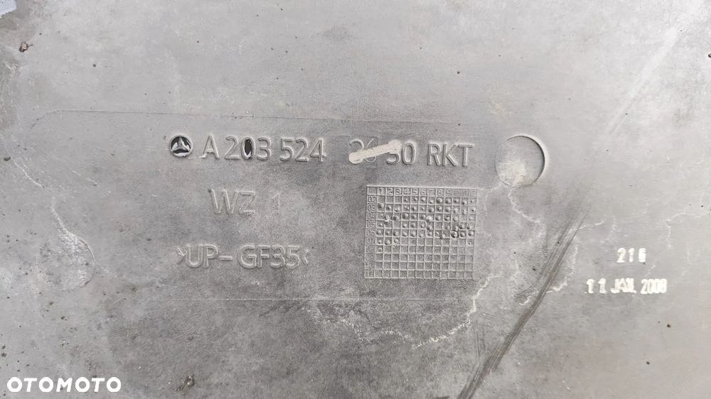 OSŁONA POD SKRZYNIĘ BIEGÓW SILNIK PODWOZIA A2035243630 MERCEDES CLK W209 W203 3.0 3.2 CDI V6 - 7