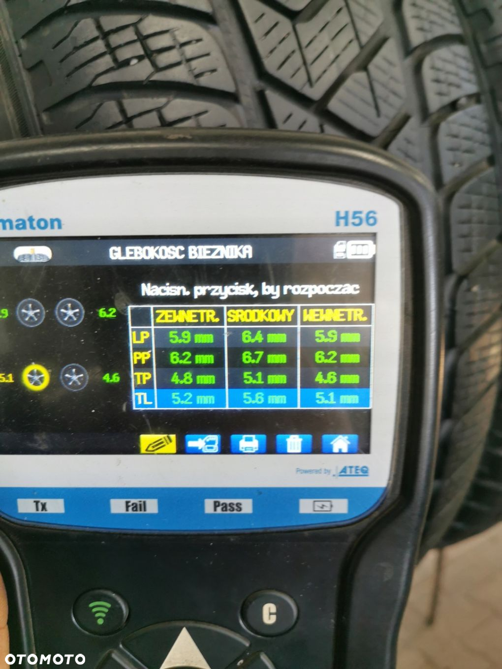 215/65R17 pirelli 2017 zimowe 6mm 4245 - 8