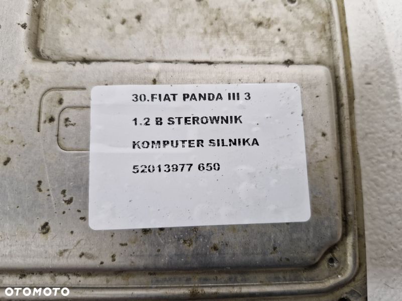 fiat panda iii 3 1.2 b sterownik komputer silnika ecu 52013977 - 4