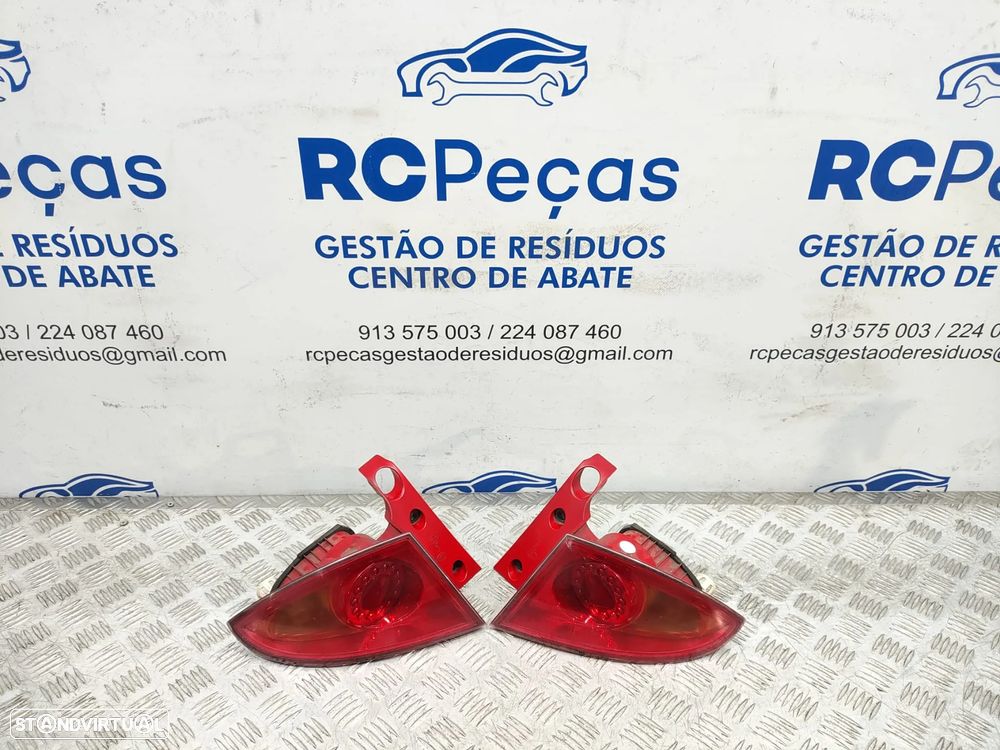 Conjunto Farolins Led Tras Traseiro Direito Esquerdo Seat Leon 1P Fase 1 5 Portas - 9