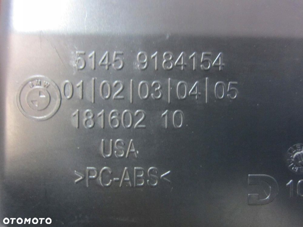 BMW X3 F25 X4 F26 SCHOWEK KONSOLI DESKI 9212921 KIEROWCY CZARNY 51459212921 - 7