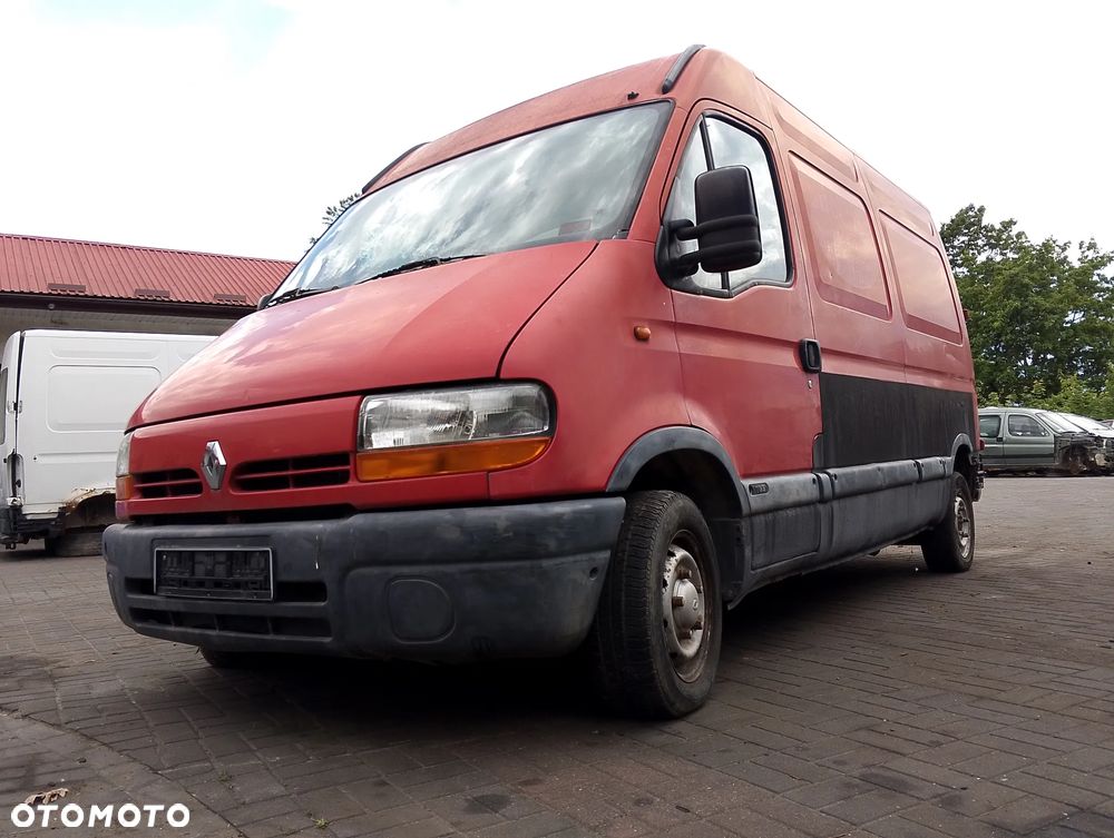 KOMPLETNY PRZÓD Renault Master II (Przed Lift) (97-03r.) 719,  0719 kolor lakier Czerwony Europa MASKA ZDERZAK ATRAPA GRILLA GRILL BŁOTNIKI LAMPY PAS PRZEDNI BELKA CHŁODNICE WZMOCNIENIE CZOŁOWE do założenia bez malowania. - 3