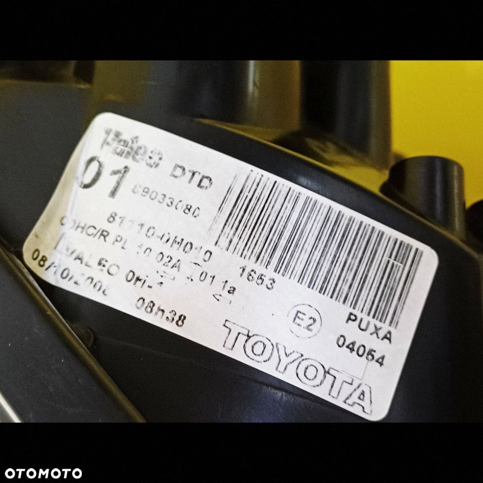 REFLEKTOR LAMPA PRAWY PRZÓD TOYOTA AYGO I 81110-0H010 NR89 - 6