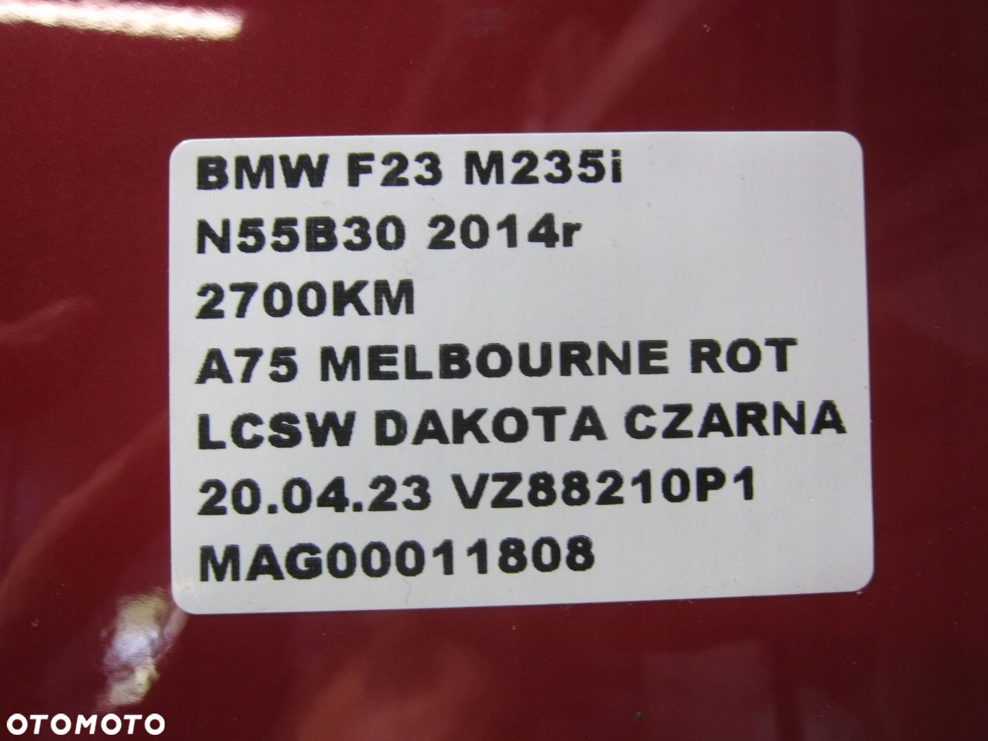 BMW F22 F23 F21 LISTWA PROGOWA PRAWA MPAKIET A75 - 10