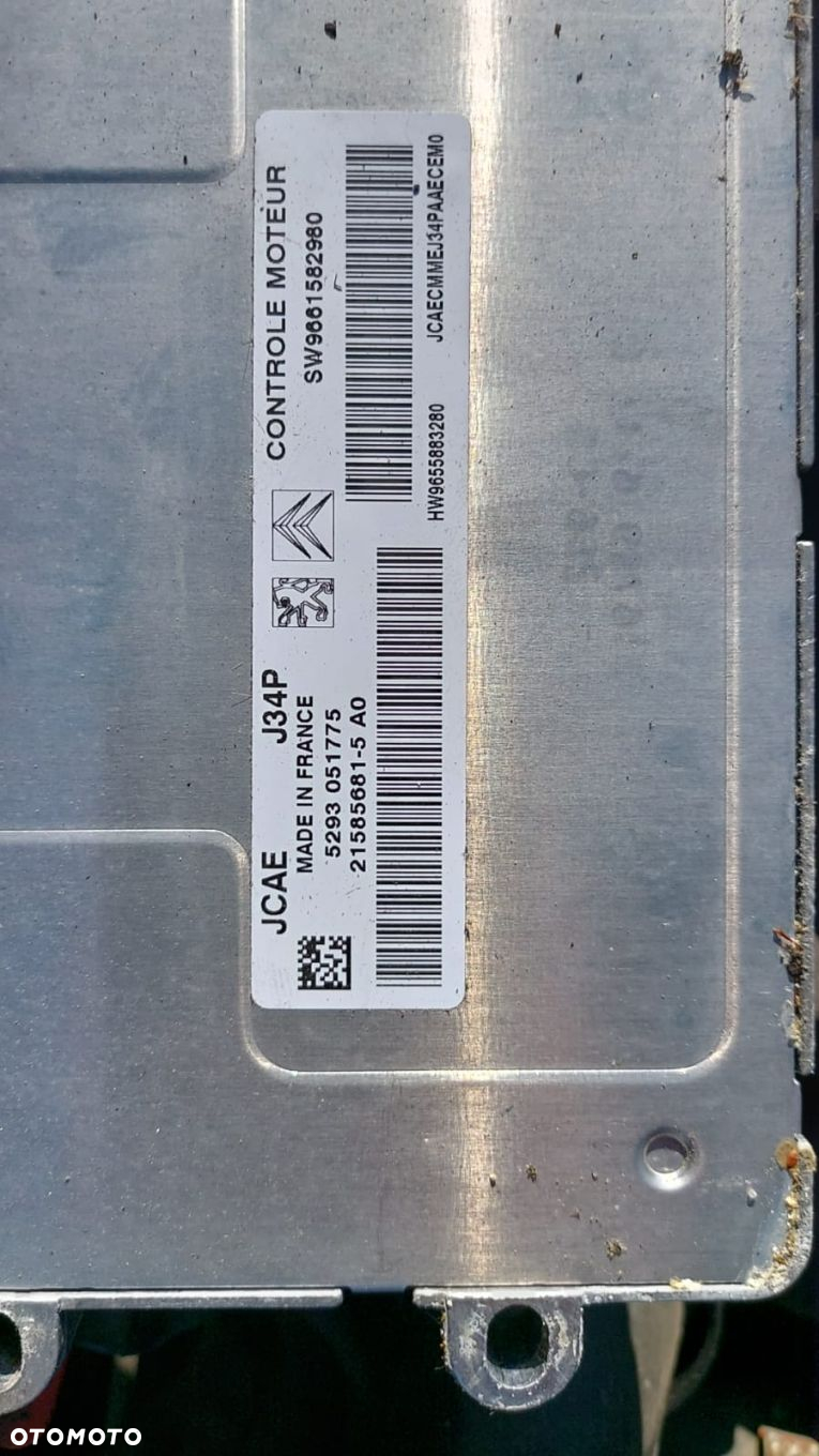 ZESTAW STARTOWY ODPALENIA 1007  1.4 16V 9655883280 PEUGEOT 2005-2009 - 2