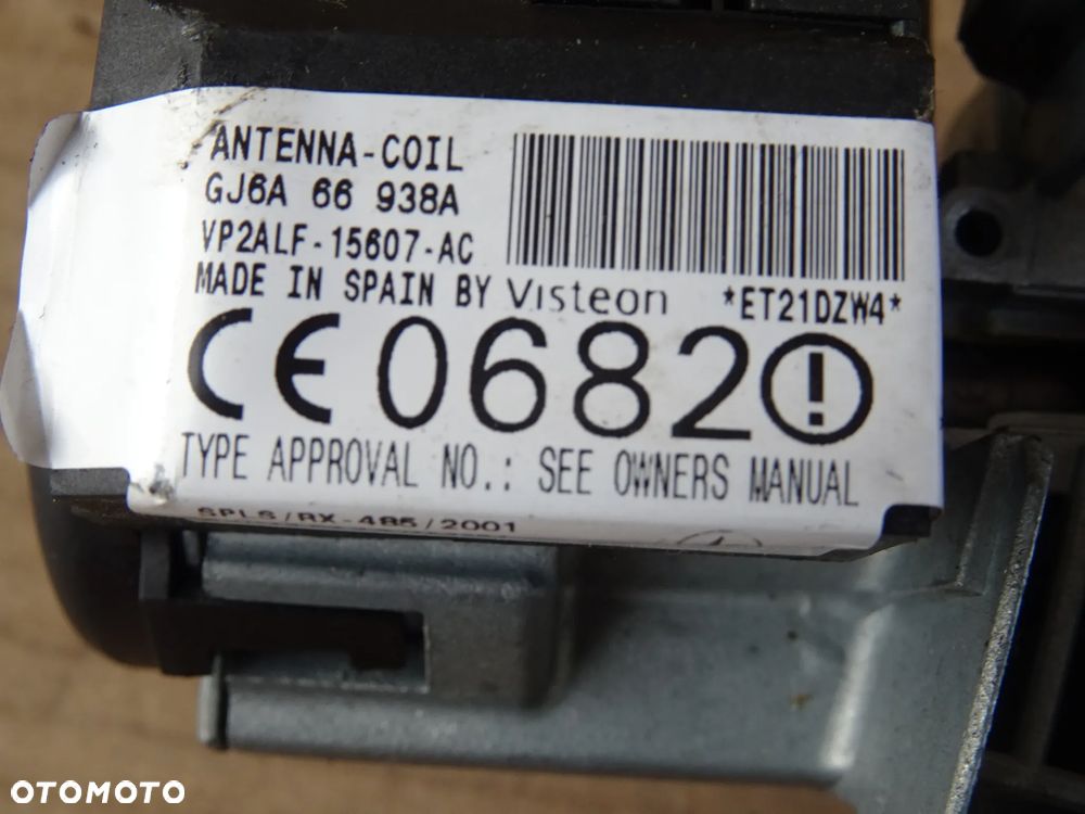 MAZDA 6 5 3 GG GH GY KOMPLET STACYJKA GROT WKŁADKA ZAMEK KLUCZYK DRZWI KLAPY - 5