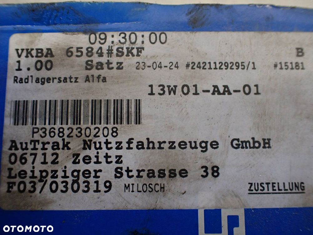 ŁOŻSKO KOŁA ALFA ROMEO 159 1.9 JTDM VKBA 6584 - 4