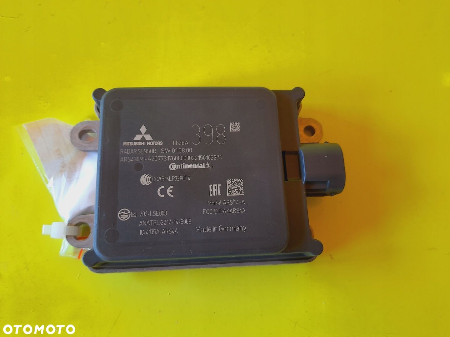 RADAR SENSOR DISTRONIC 8638A398 MITSUBISHI ECLIPSE CROSS 21R - 1