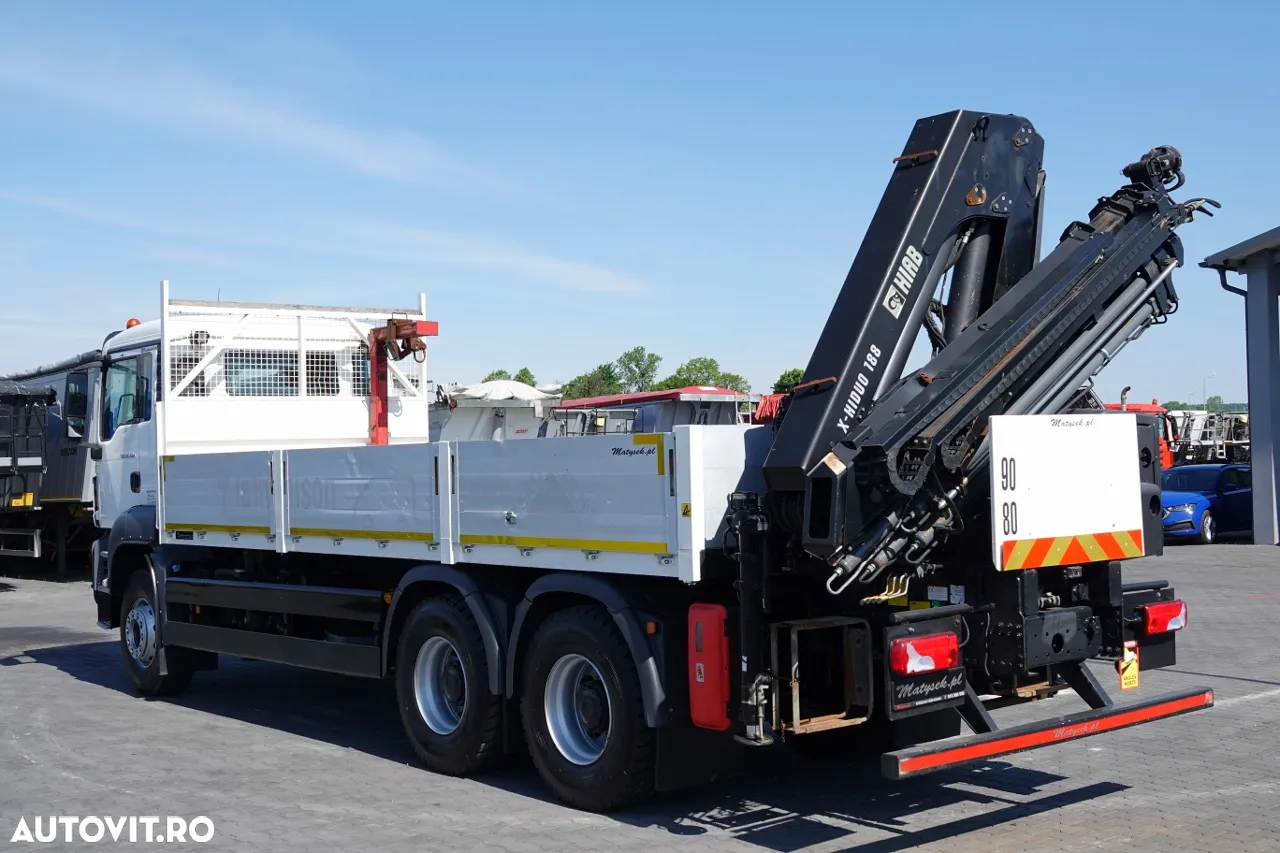 MAN TGS 26.400 / 6x4 / CUTIE - 6.5M / HDS HIAB 188 4xinaltime 13 metri / EURO 6 / 2016 /RADIO CONTROL / ROTATOR / - 6