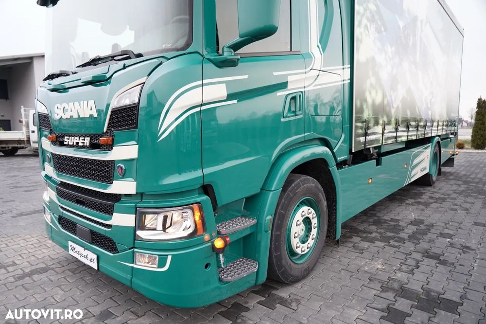 Scania G 280 / SOLO / 4x2 / CORTINĂ - 7,7 m / BDE / FULL AIRMATIC / PLUSĂ / PIELE - 9