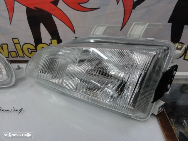 Faróis frontais manuais com luz branca 5000k Honda civic 92-95 2, 3 portas EG3, EG4, EG5, EG6, EJ1, EJ2, 4 portas EG8, EG9, EH8, EH9 - 12