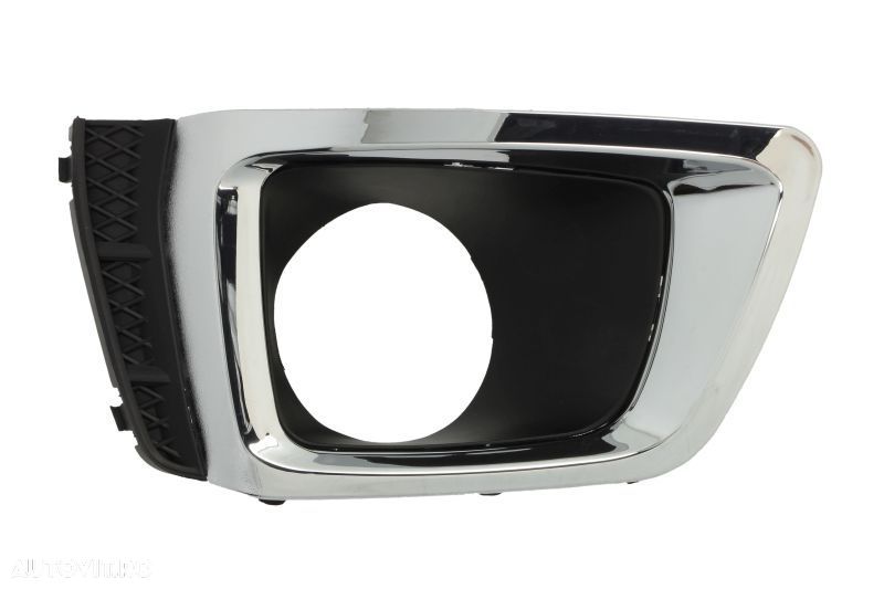 Grila bara fata Subaru Forester (Sj), 01.2013-, Dreapta, 57731SG080, 72X12712 cu locas pentru proiectoare, insertie crom - 1