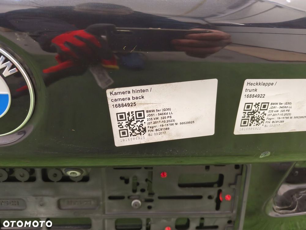 BMW 5 G30 KLAPA TYŁ BAGAŻNIKA 475 KAMERA ELEKTRYKA - 6