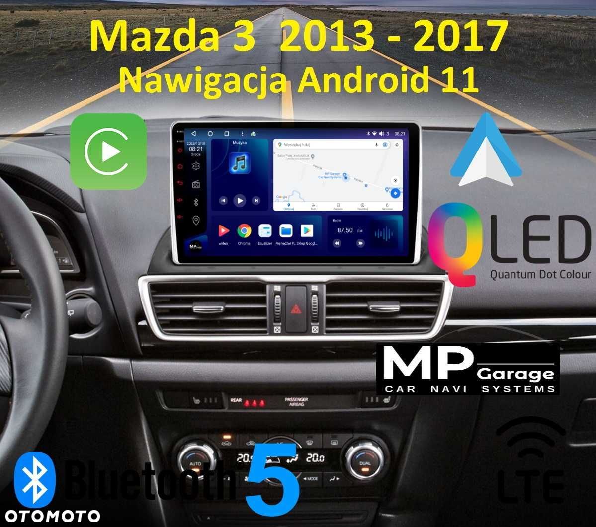 Radio MAZDA_3 BM Android 4G Qled+ CarPlay/AA LTE Montaż Gwarancja - 1