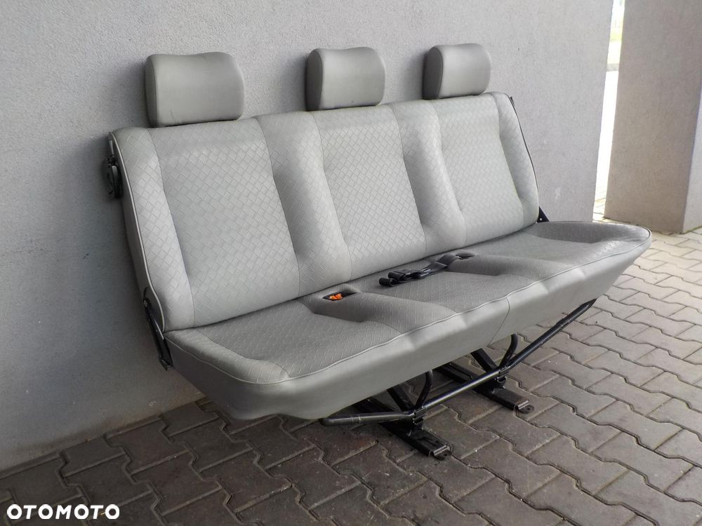 VW T4 FOTEL TRÓJKA POTRÓJNY KANAPA ŁAWKA TYŁ TYLNA - 5