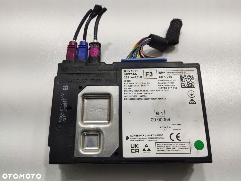 moduł sterownik łączności renault austral 2022-2025 2591a4151r - 3