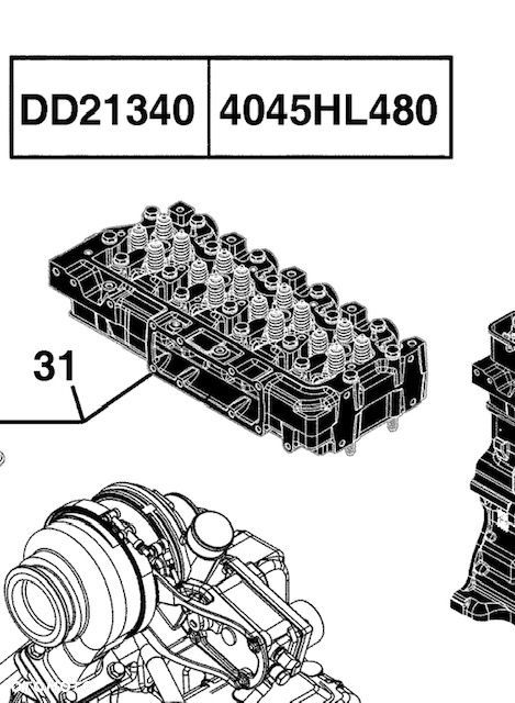 John Deere 6030 6130 6230 6330 6430 Premium - Głowica Cylindrów - 1