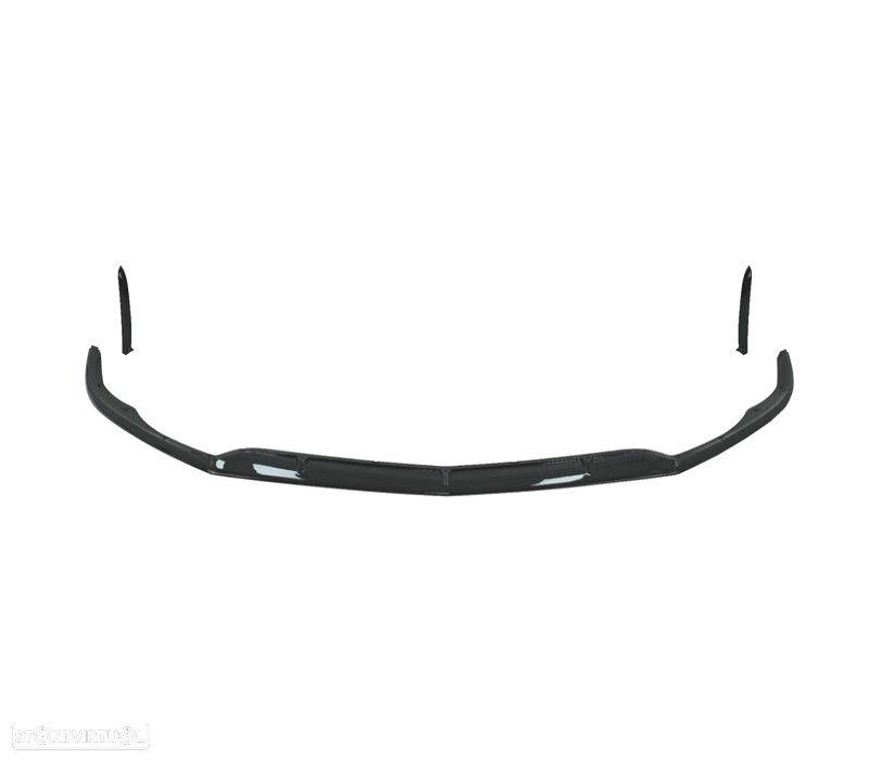 SPOILER LIP MERCEDES W205 C205 15-21 LOOK AMG C63 PRETO BRILHANTE - 2