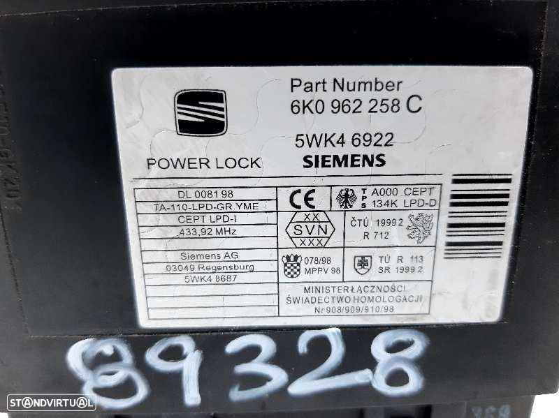 CENTRALINA FECHO SEAT CORDOBA 1999 -6K0962258C - 1