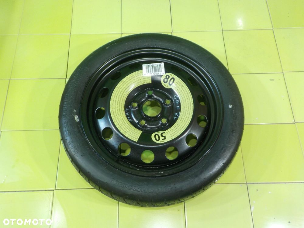 GOLF VI GOLF V A3 8P kolo dojazdowe 125/70/16 5X112 - 1