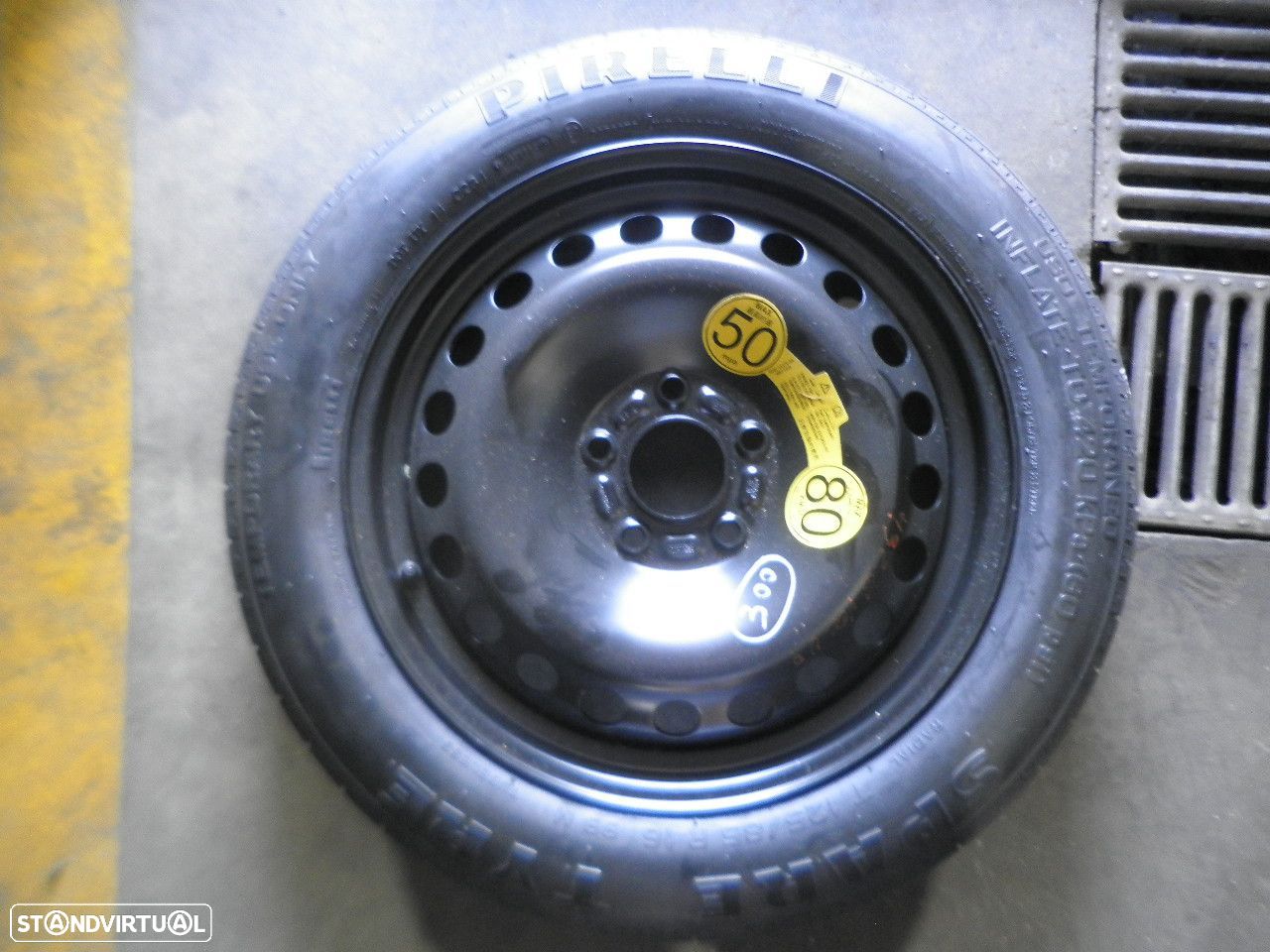 Roda Suplente Rods301 NISSAN MICRA 3 K12 2006 1.2 80CV 5P CINZA 60.2MM 4X100 T1057014 - 1