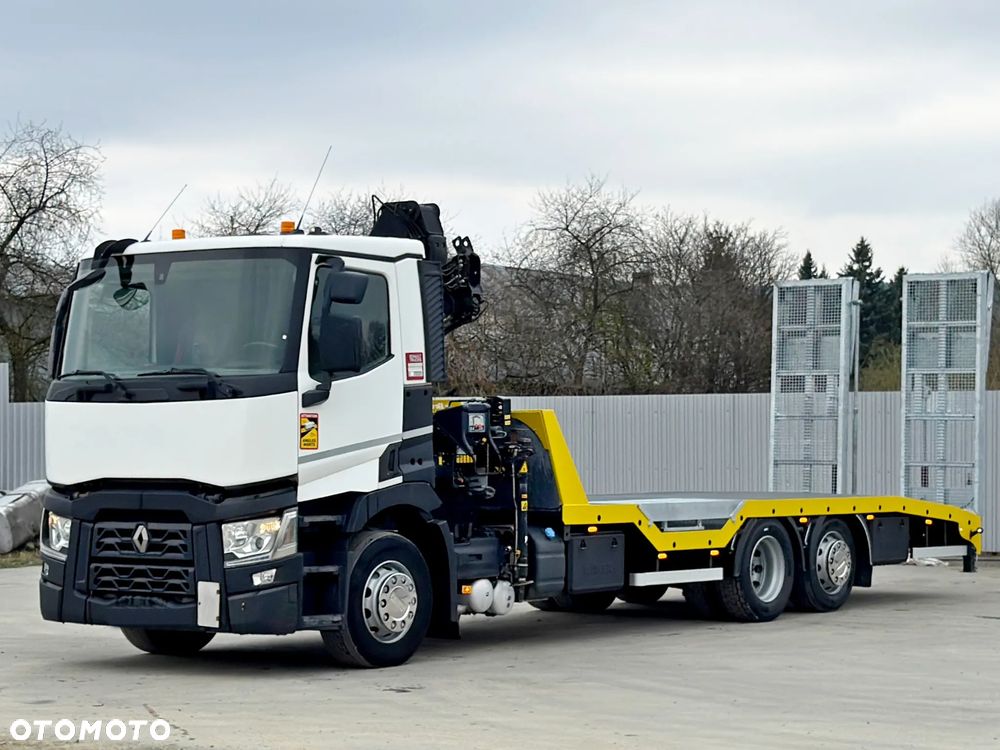 Renault T 380 * LAWETA 7,50 m * HIAB 111 B - 2 HIDUO + PILOT * STAN BDB - 6
