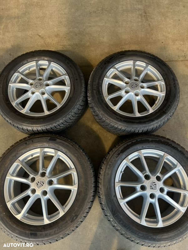 vând jante originale pe 18” Porsche Cayenne cu anvelope de iarnă - 2