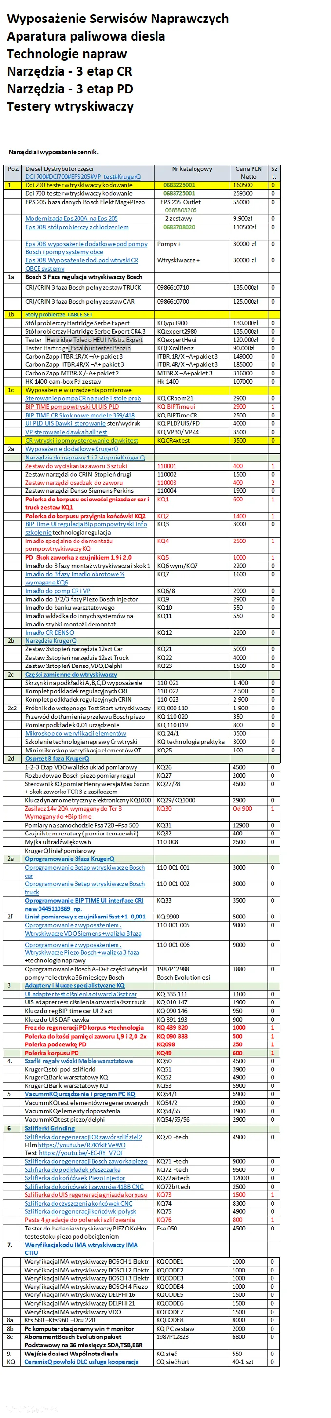 Eps 205 Bosch tester 49.000 pln brutto + 3 Etap KrugerQ narzędzia wyposażenie - 12