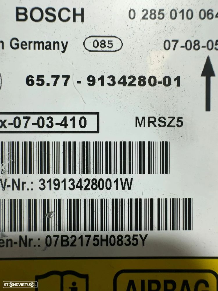 .Módulo Centralina Airbag SRS Original BMW Mini 9134280 2011 - 2019 - 8