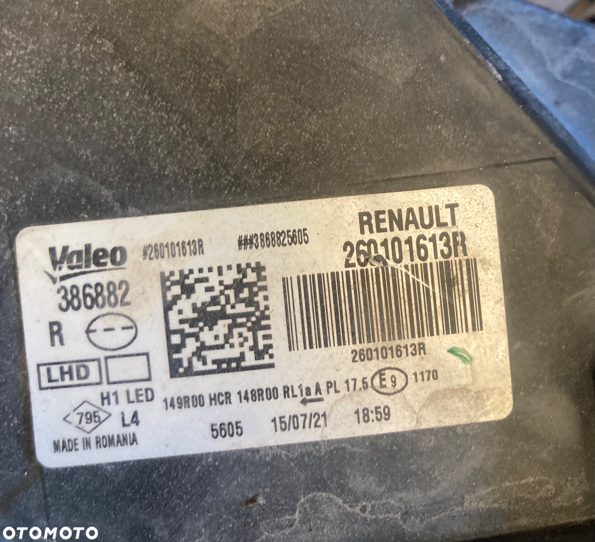 DACIA DUSTER 2 II lift LAMPA PRZEDNIA PRAWA REFLEKTOR PRAWY PRZÓD przedni 260101613R  260108550R Wwa - 6