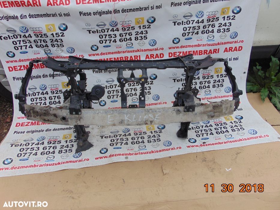Tregher Mercedes E Class W211 Trager complet cu armatura bara fata - 1