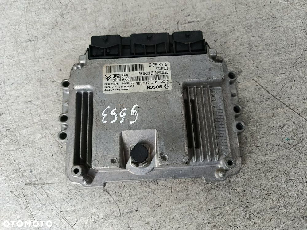 KOMPUTER, STEROWNIK CITROEN C3 II 0281017388    9666986880 1.4 HDI 70KM - 2