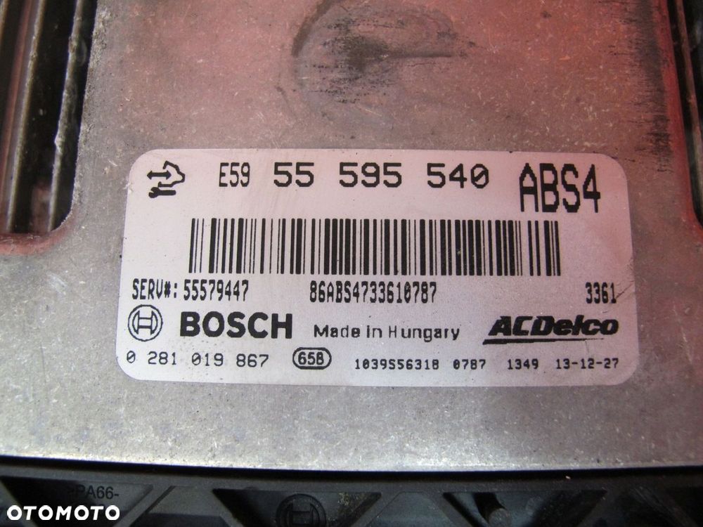 OPEL Vauxhall INSIGNIA A G09 2.0 CDTI A20DTE STEROWNIK KOMPUTER SILNIKA - 2