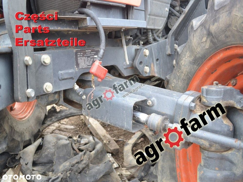 Kubota M9540 części, skrzynia biegów, silnik - 4